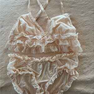 Aerie Real Obsessed Ruffle Lingerie Set